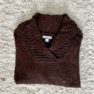 Croft&Barrow Brown Speckled Sweater